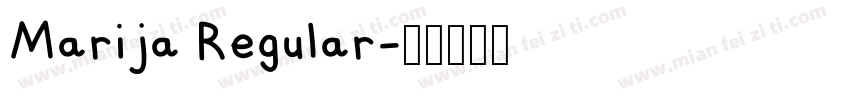 Marija Regular字体转换